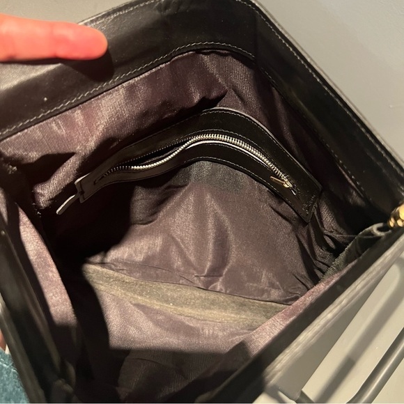Beautiful Vintage clutch leather black - Picture 4 of 6